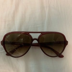 Ray-ban Cat 5000 sunglasses in purple glitter
